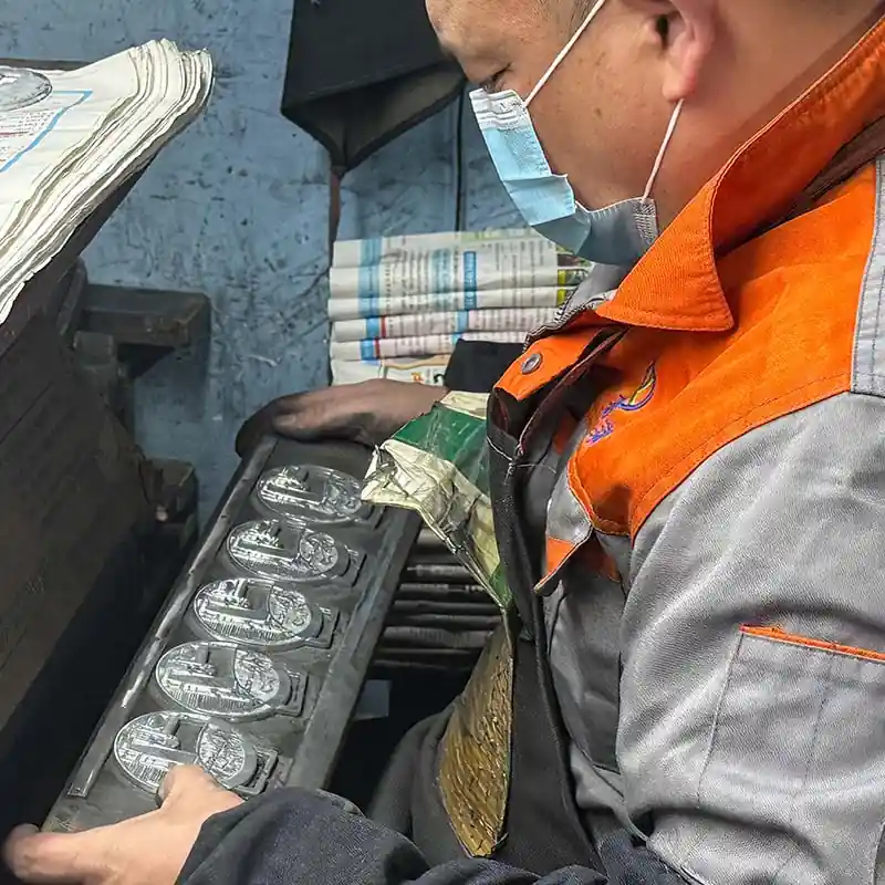 Front polishing in progress