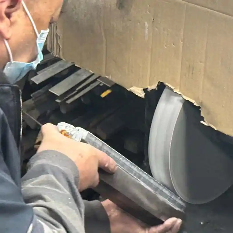 Polishing in progress